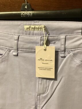 Peter Millar light lavender Cropped Slim Stretch Jeans
